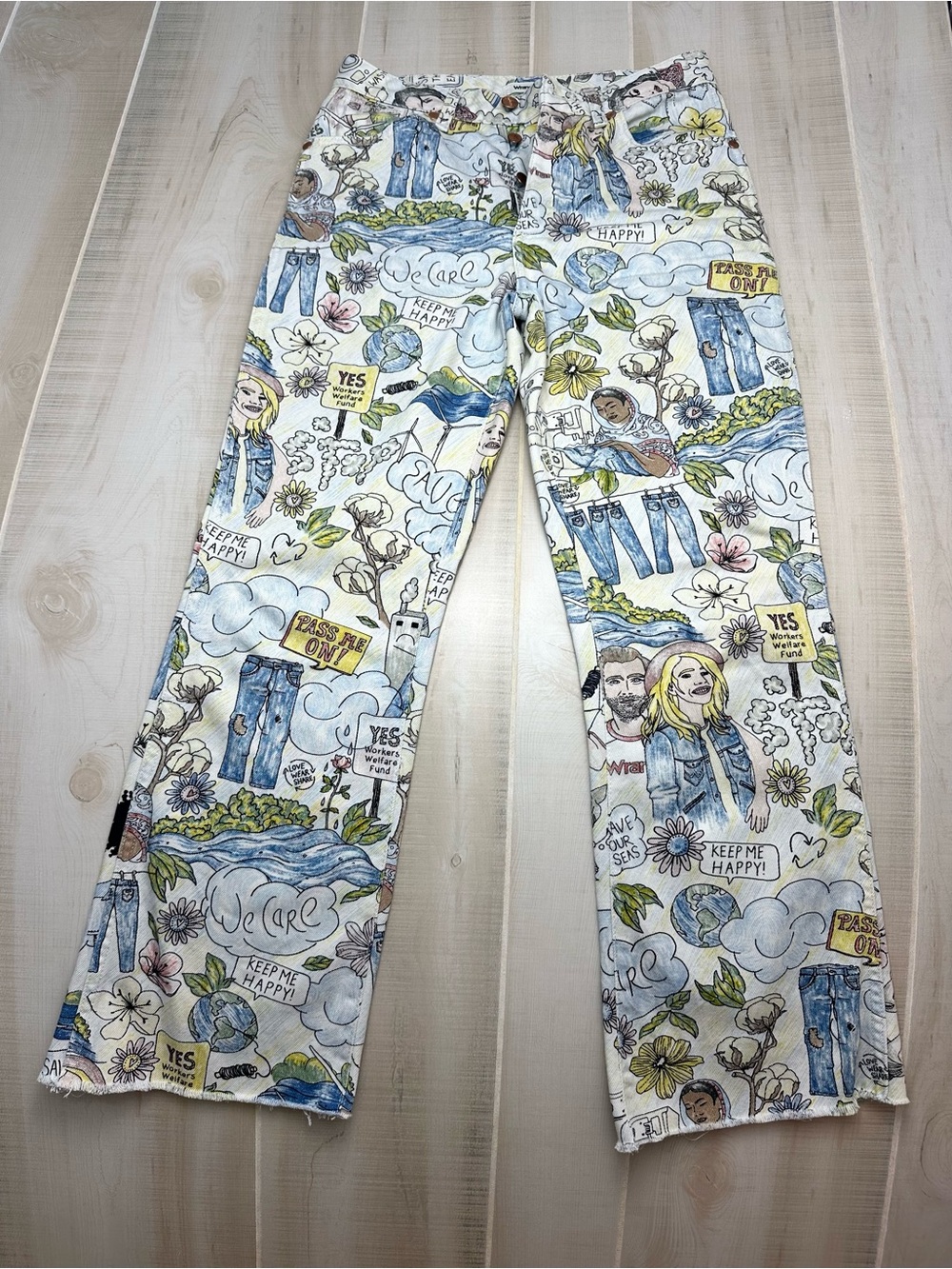 Wrangler X Anthropologie Women's Save The Planet Earth Day Jeans